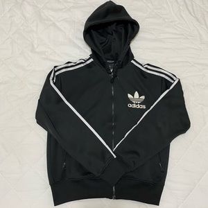 Black Adidas zip up hoodie (Mens Medium)